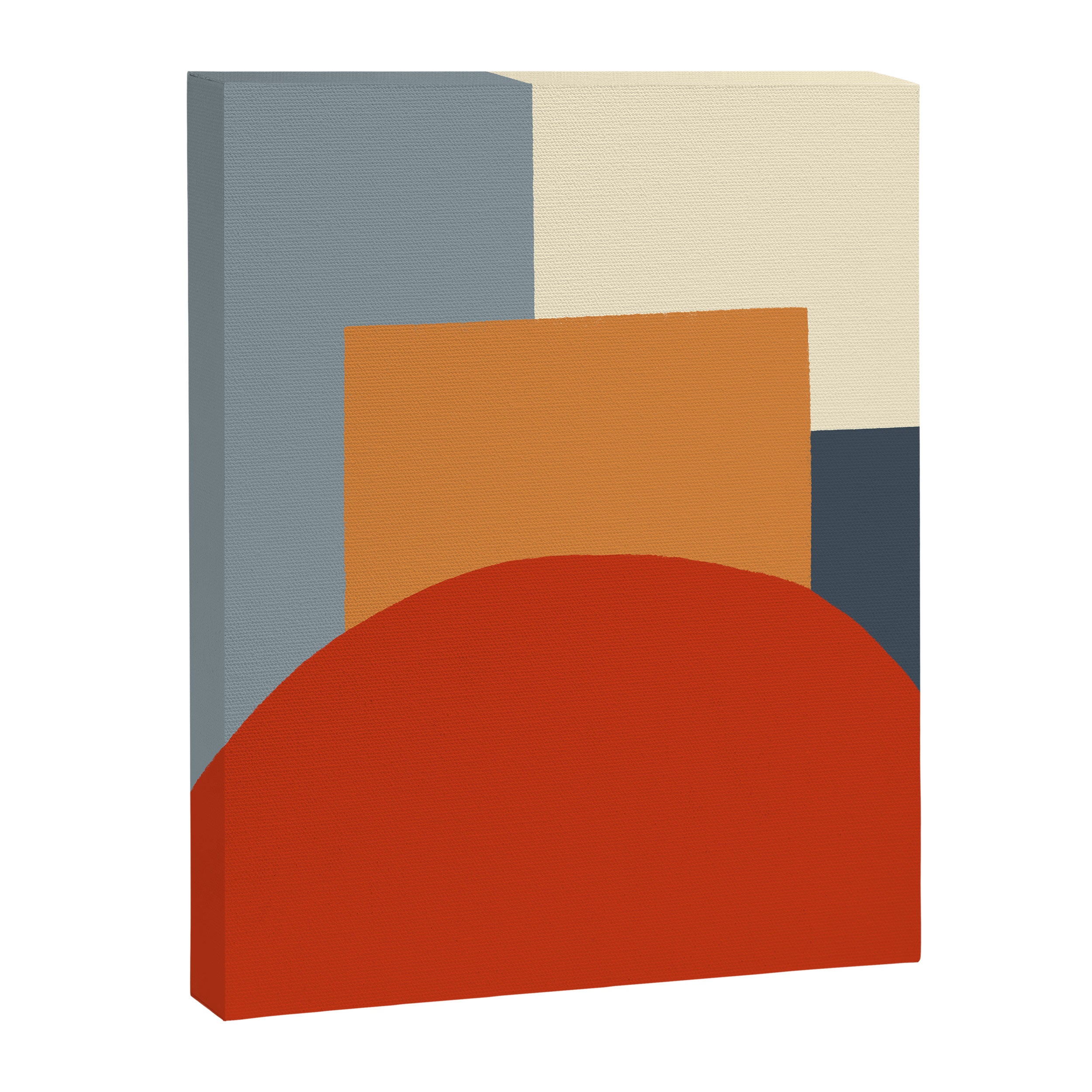Bauhaus Reflection Number 1 - Navy Colors  Canvas Print Gallery Image 8
