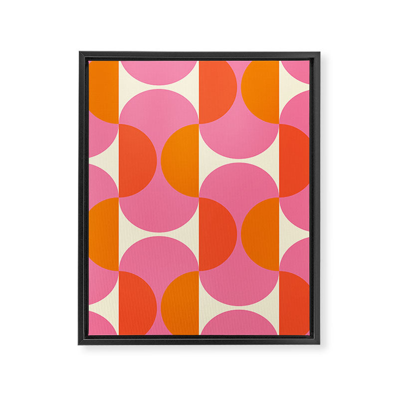 Capsule Sixties Retro with white background Framed Canvas Print Gallery Image 8