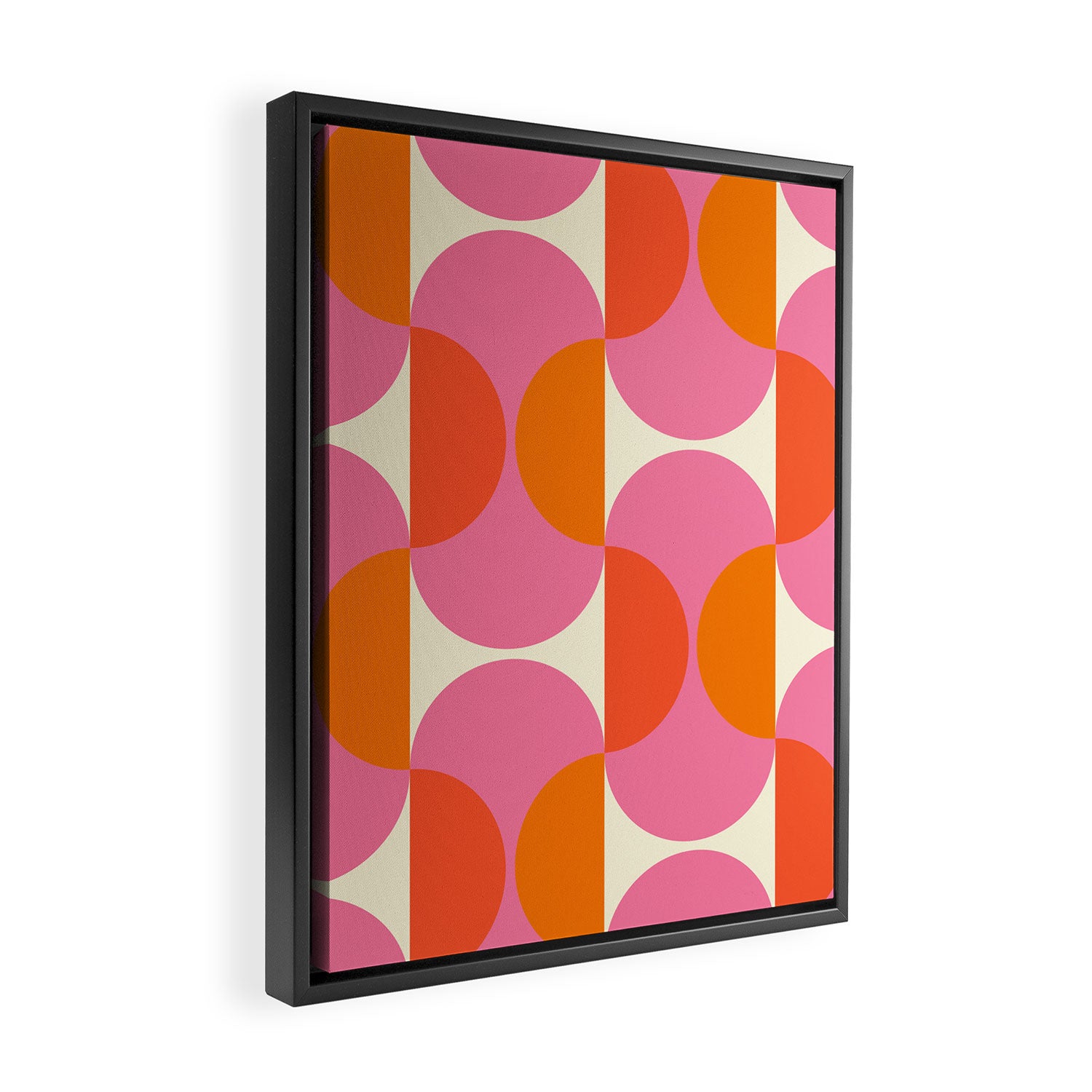 Capsule Sixties Retro with white background Framed Canvas Print Gallery Image 2