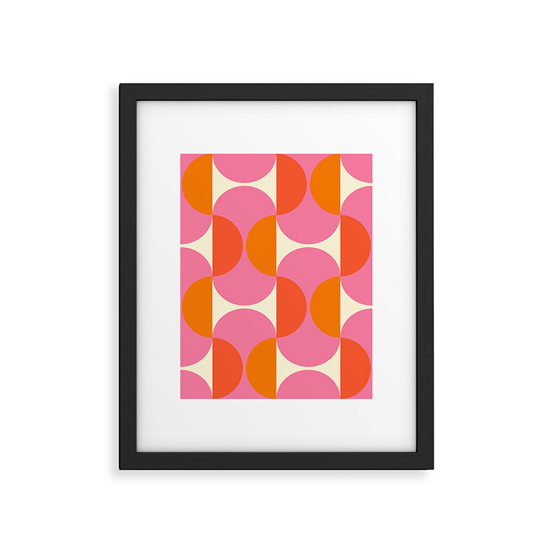 Capsule Sixties Retro with white background Framed Art Print Gallery Image 6