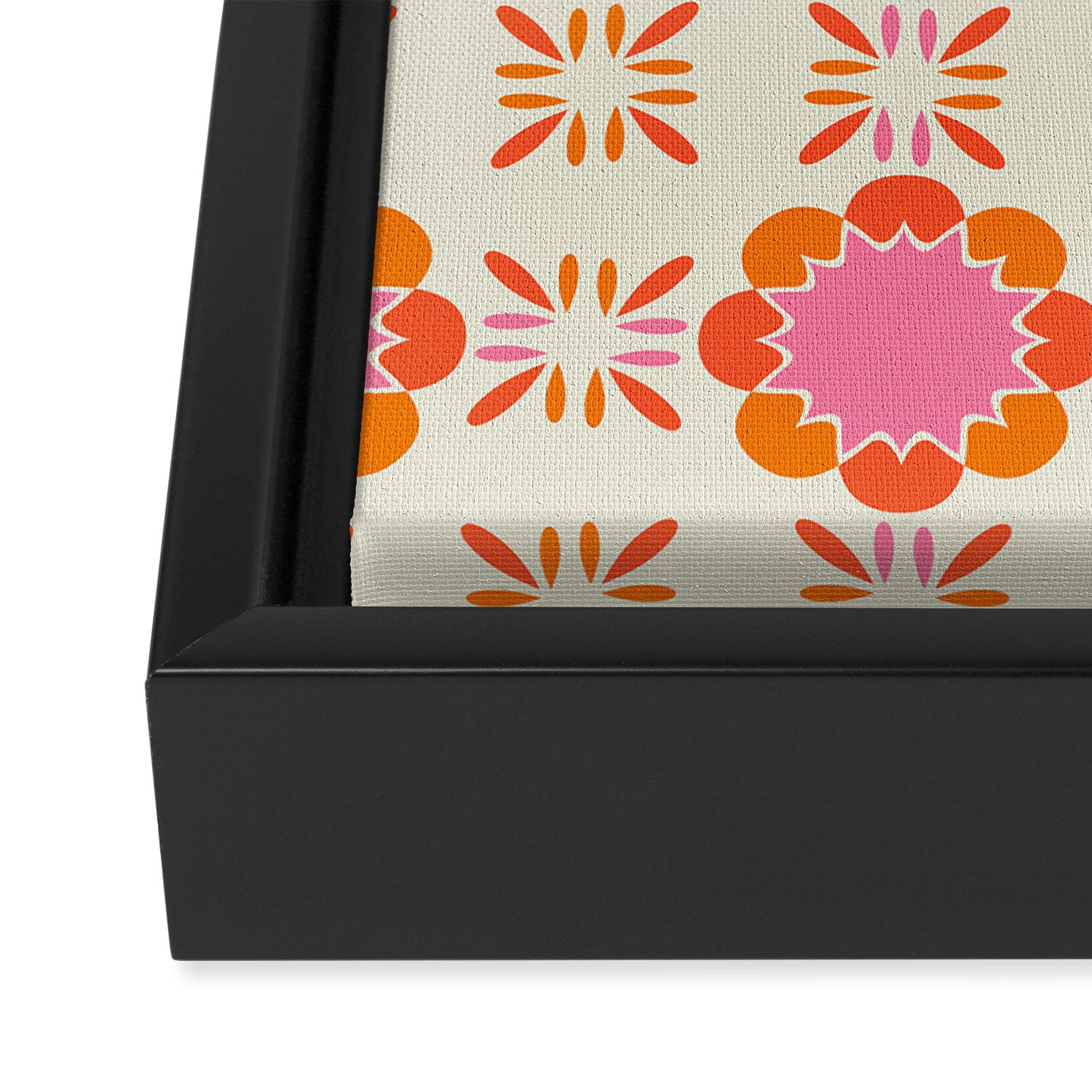 Sixties Tile Framed Canvas Print Gallery Image 3