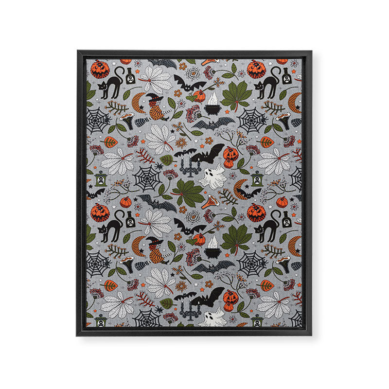 Embroidered halloween Framed Canvas Print Gallery Image 8