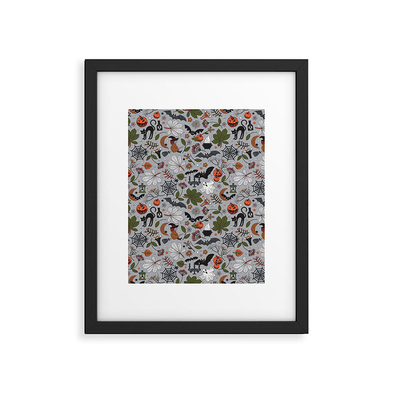 Embroidered halloween Framed Art Print Gallery Image 6