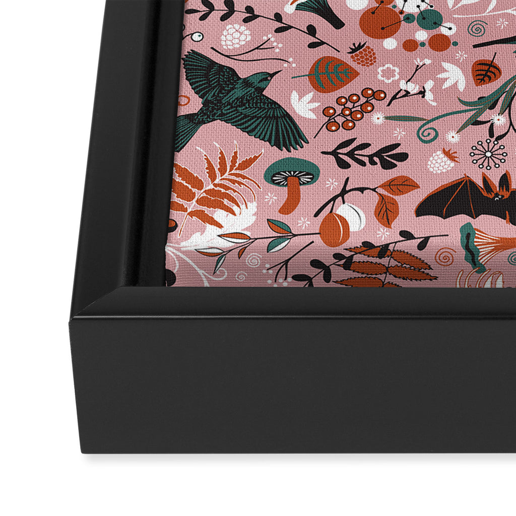 October birds Framed Canvas Print Gallery Image 3