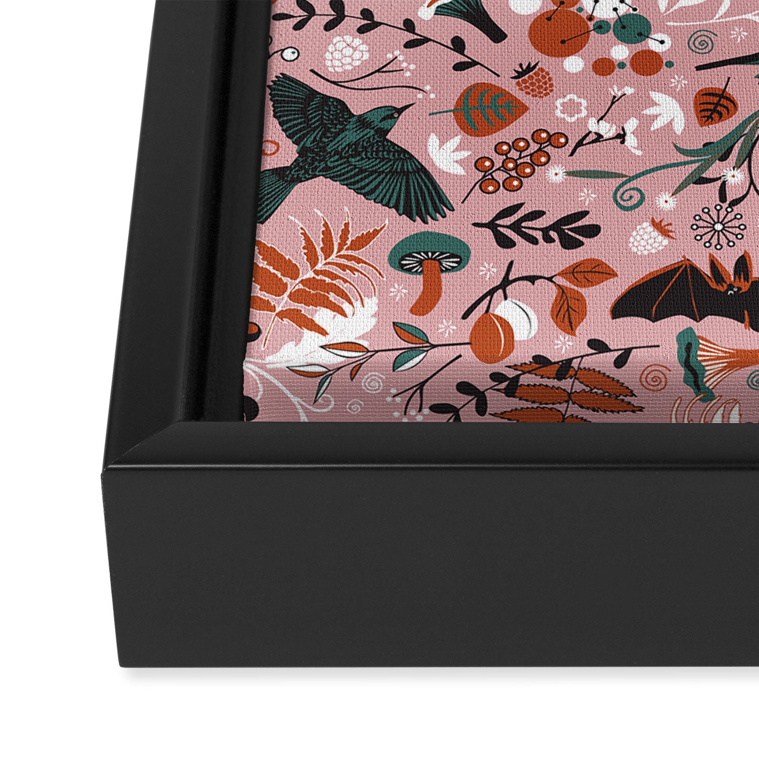 October birds Framed Canvas Print Gallery Image 3