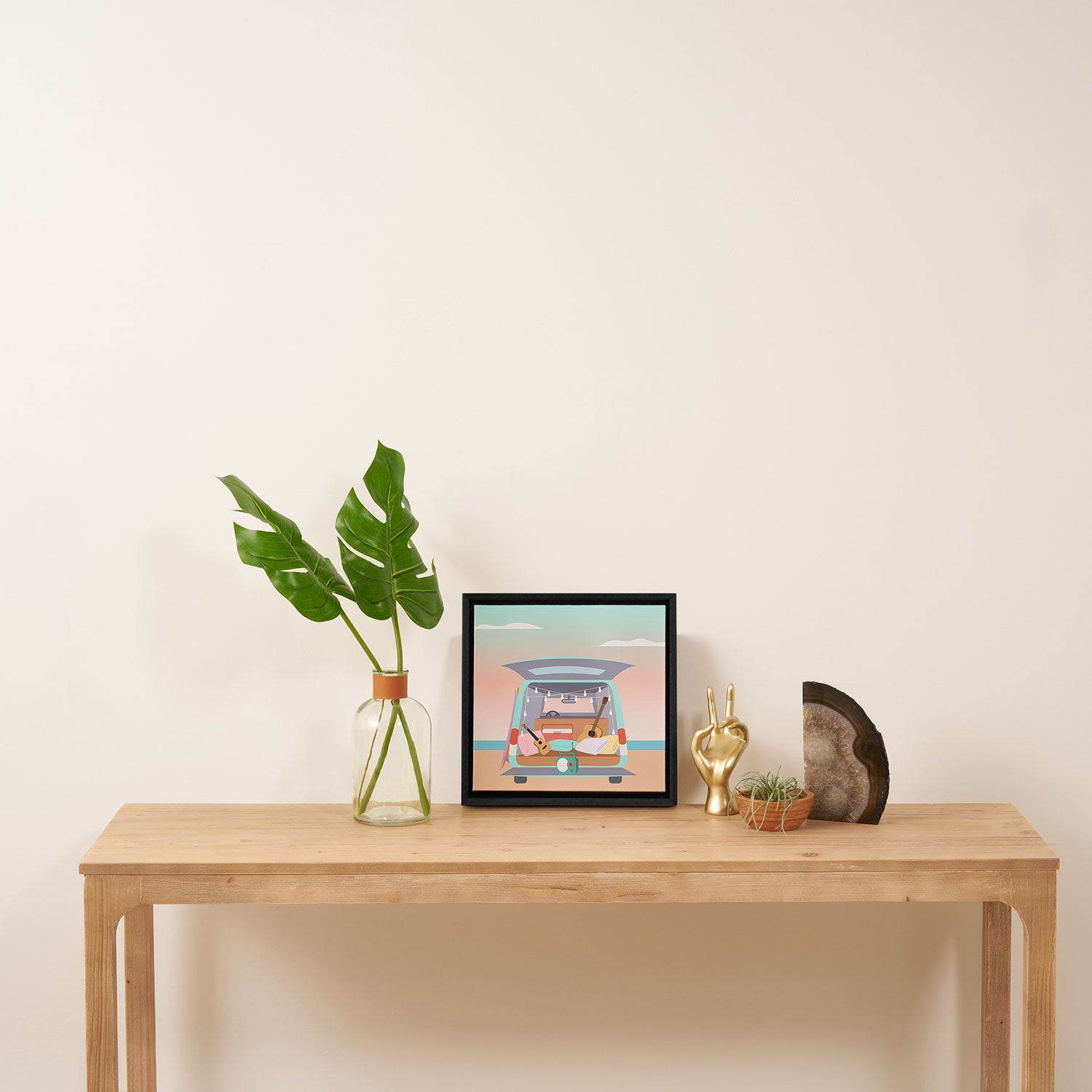 Beach Van Framed Canvas Print Gallery Image 3