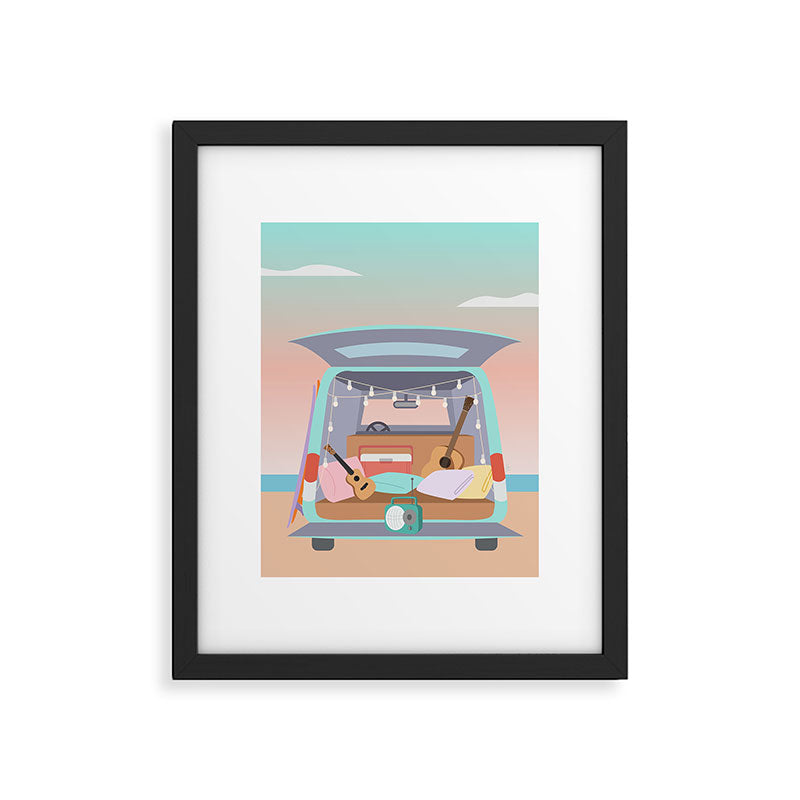 Beach Van Framed Art Print Gallery Image 6