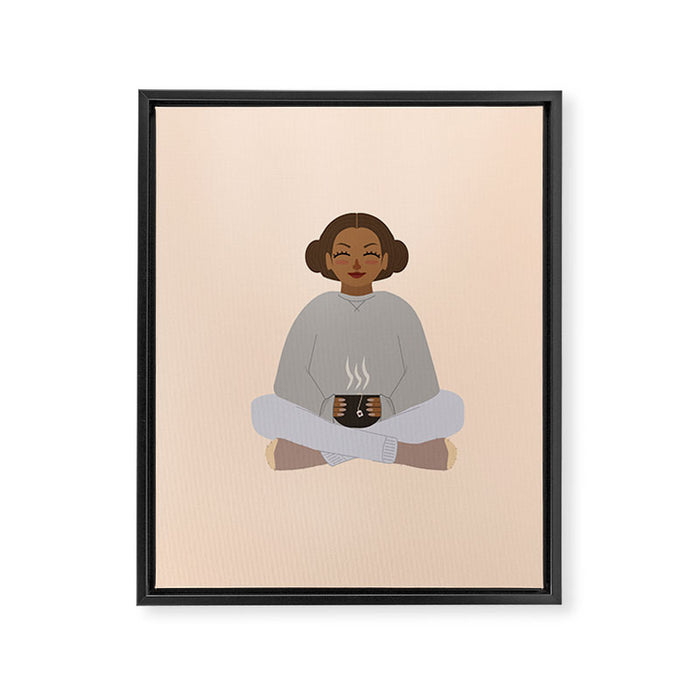 Day off Framed Canvas Print Gallery Image 1