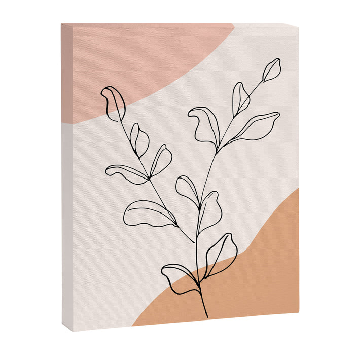 Eucalyptus Line Art Canvas Print Gallery Image 1