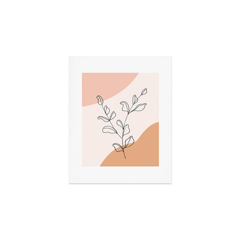 Eucalyptus Line Art Art Print
