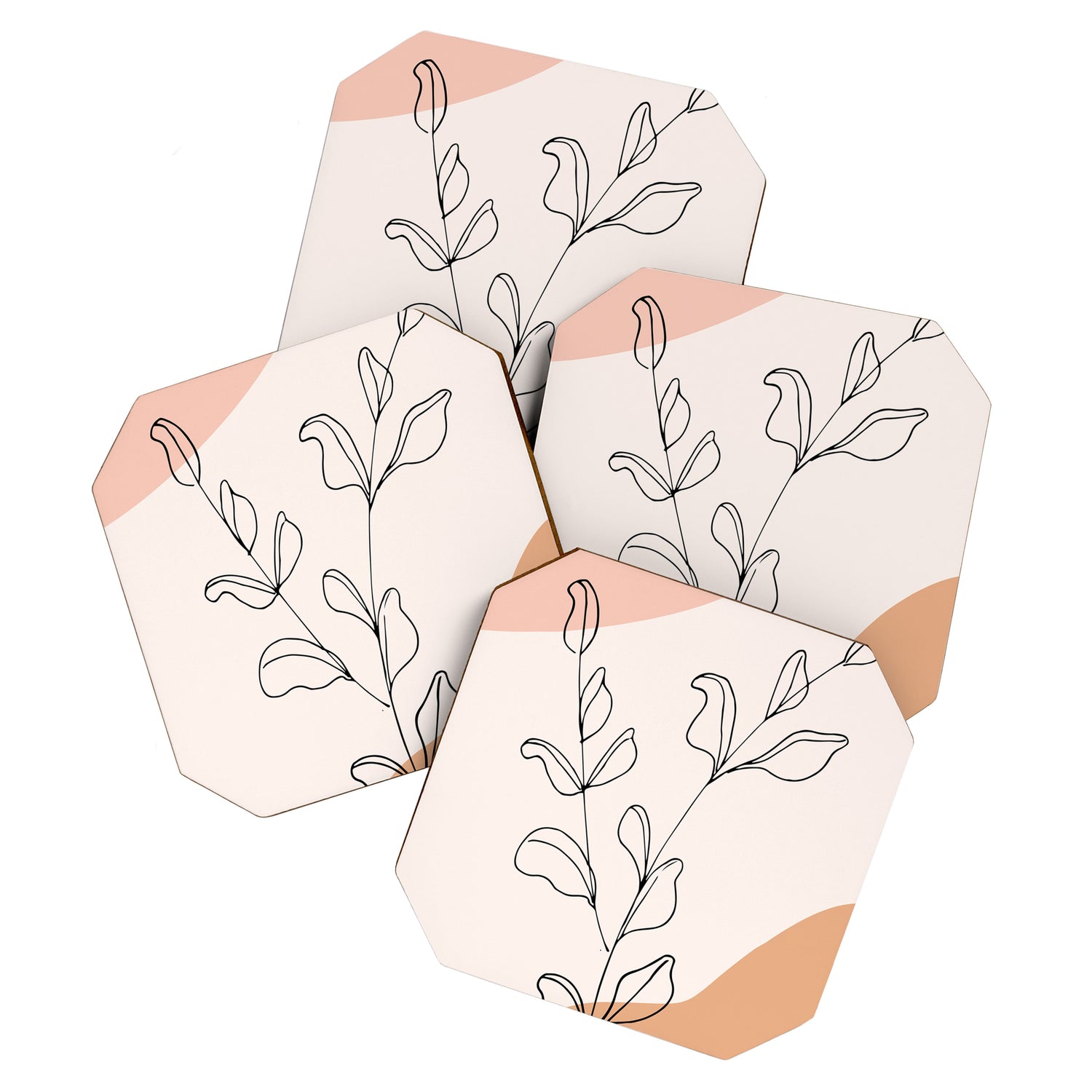 Eucalyptus Line Art Coaster Gallery Image 1
