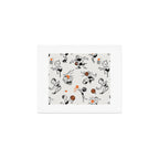 Basketball Fun Comic Illustration Pattern with Balls on Grey Background Art Print Gallery Image 1