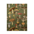 Forest Mushroom Goblincore Aesthetic Pattern - Lichen Green  Poster Gallery Image 2