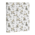 Little Sheep in Meadow - Toile pattern for Children  Canvas Print Gallery Image 8