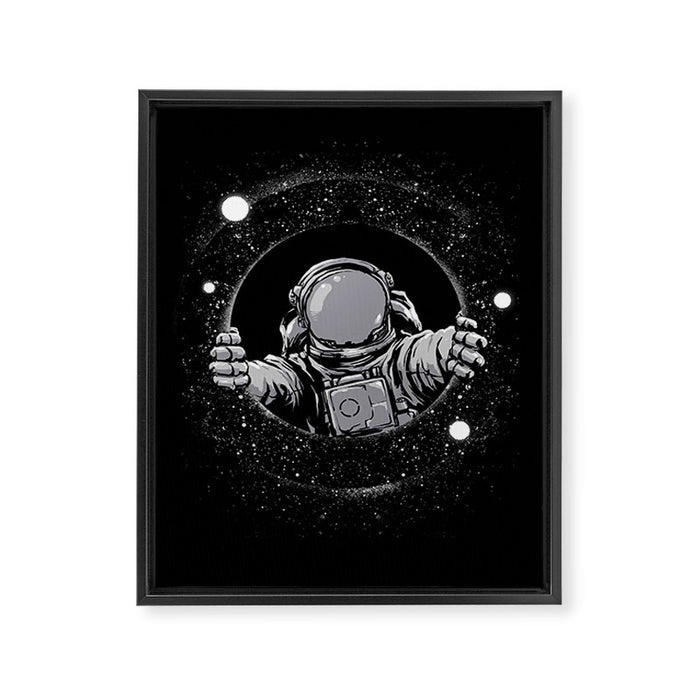 Black Hole Framed Canvas Print Gallery Image 1
