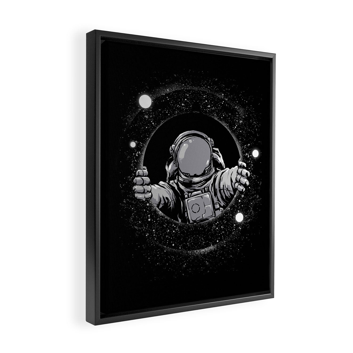 Black Hole Framed Canvas Print Gallery Image 2