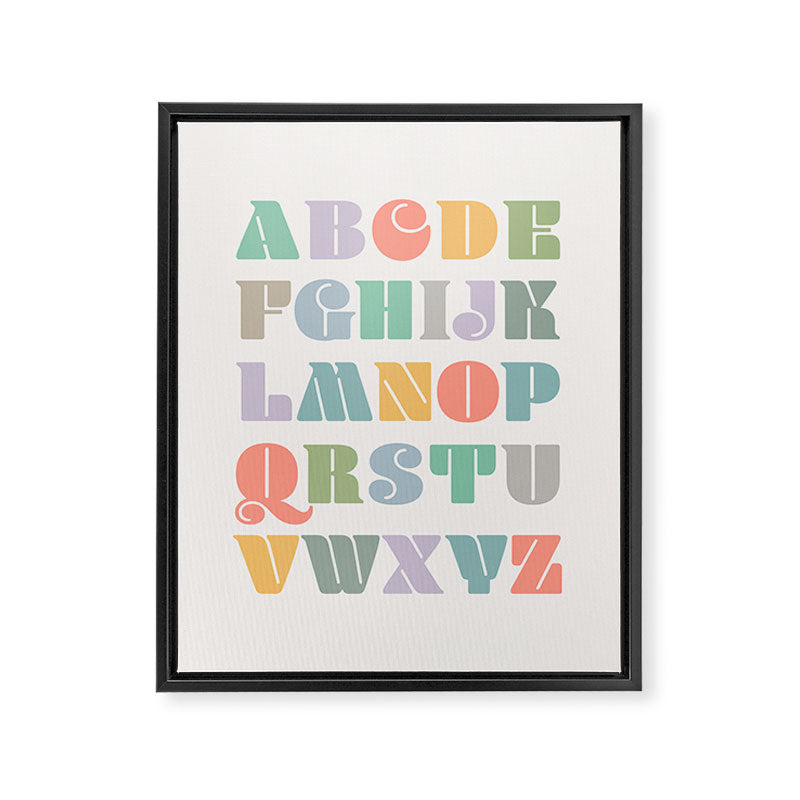ABCs - Alphabet Framed Canvas Print Gallery Image 6