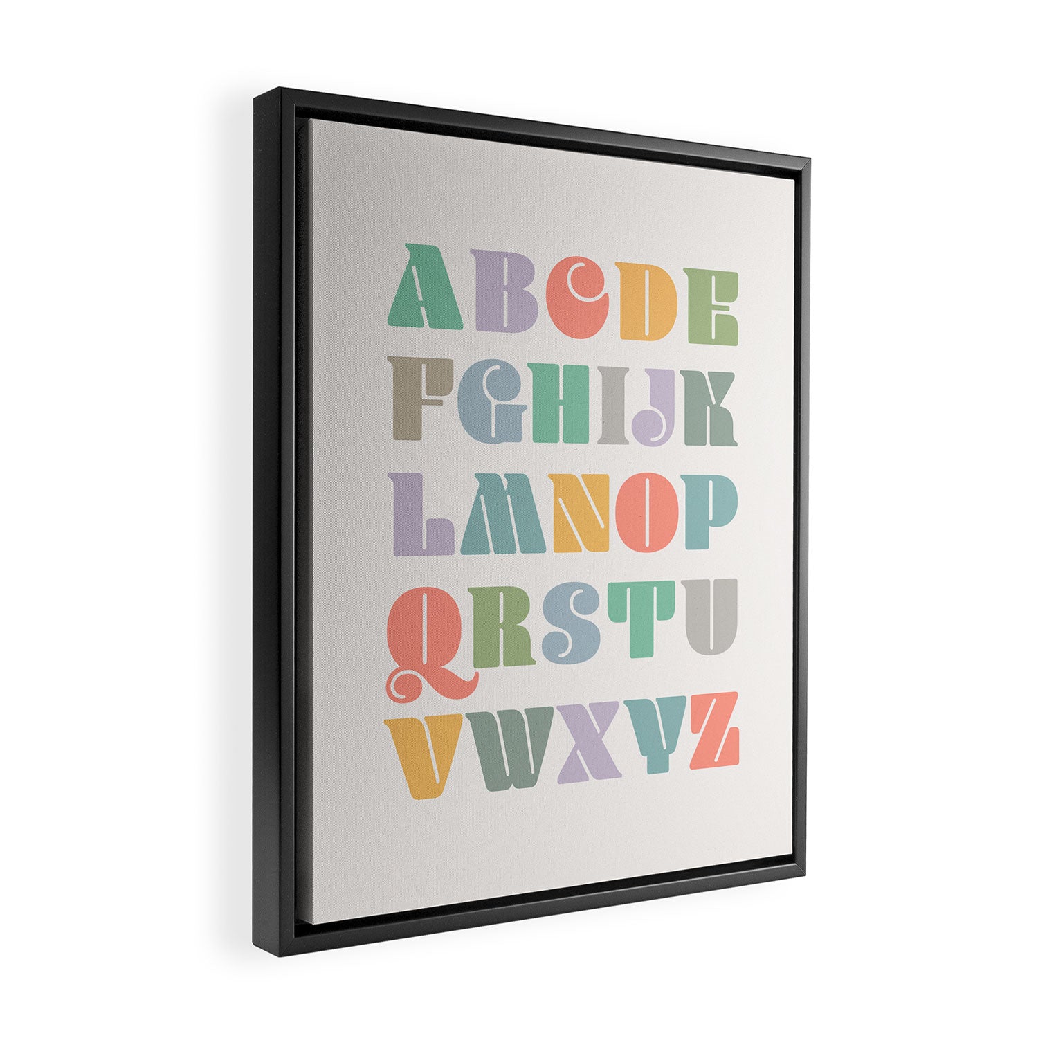 ABCs - Alphabet Framed Canvas Print Gallery Image 2