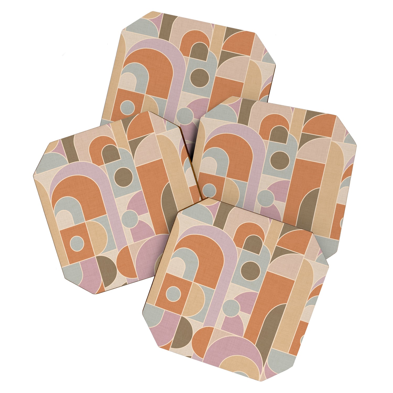 Abstract bauhaus Shapes Coaster Gallery Image 1