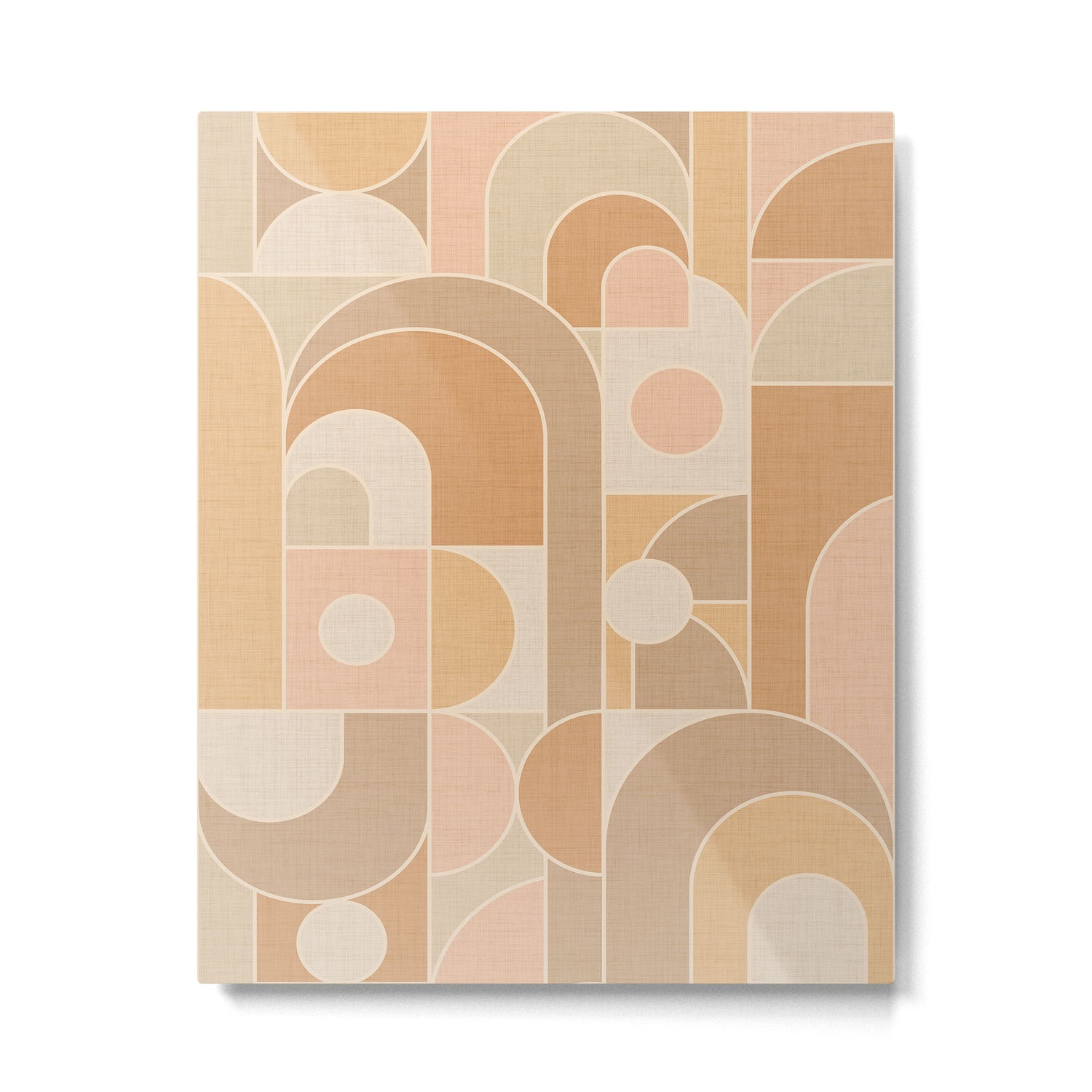Abstract Bauhaus Shapes - Neutral Colors Metal Print Gallery Image 4