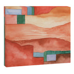 Abstract Desert Landscape Watercolor Canvas Print Gallery Image 8