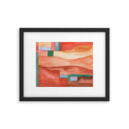 Abstract Desert Landscape Watercolor Framed Art Print Gallery Image 4