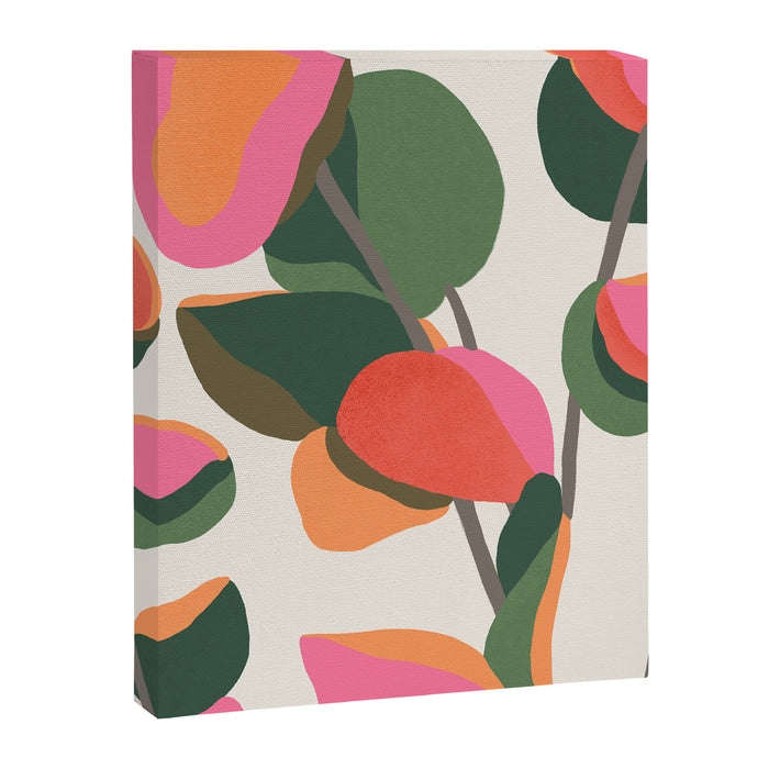Abstract Eucalyptus Leaves Canvas Print Gallery Image 1
