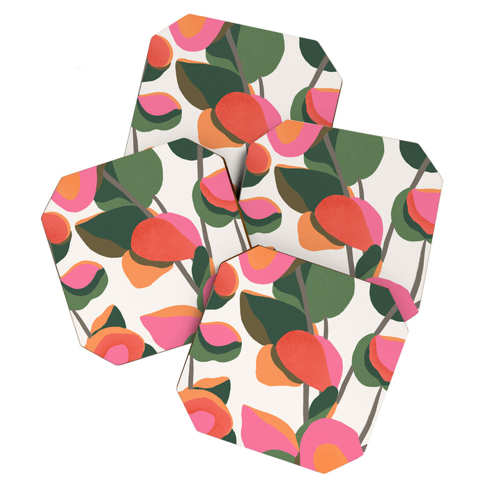 Abstract Eucalyptus Leaves III Coaster Gallery Image 1