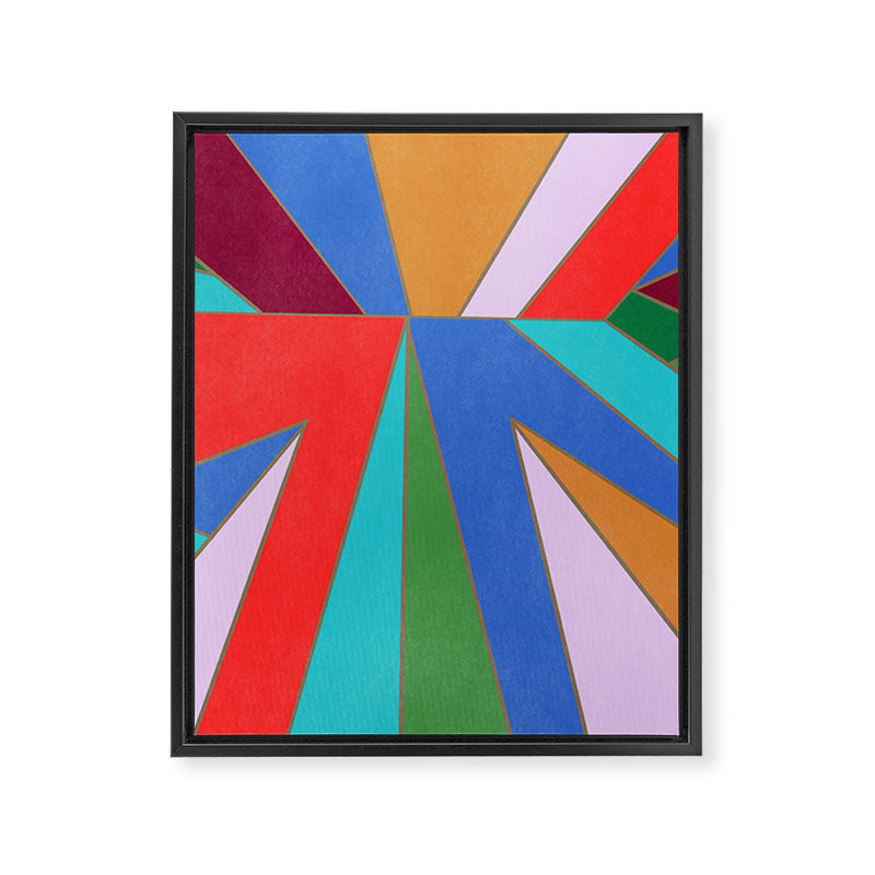 Abstract Geometric Framed Canvas Print Gallery Image 8