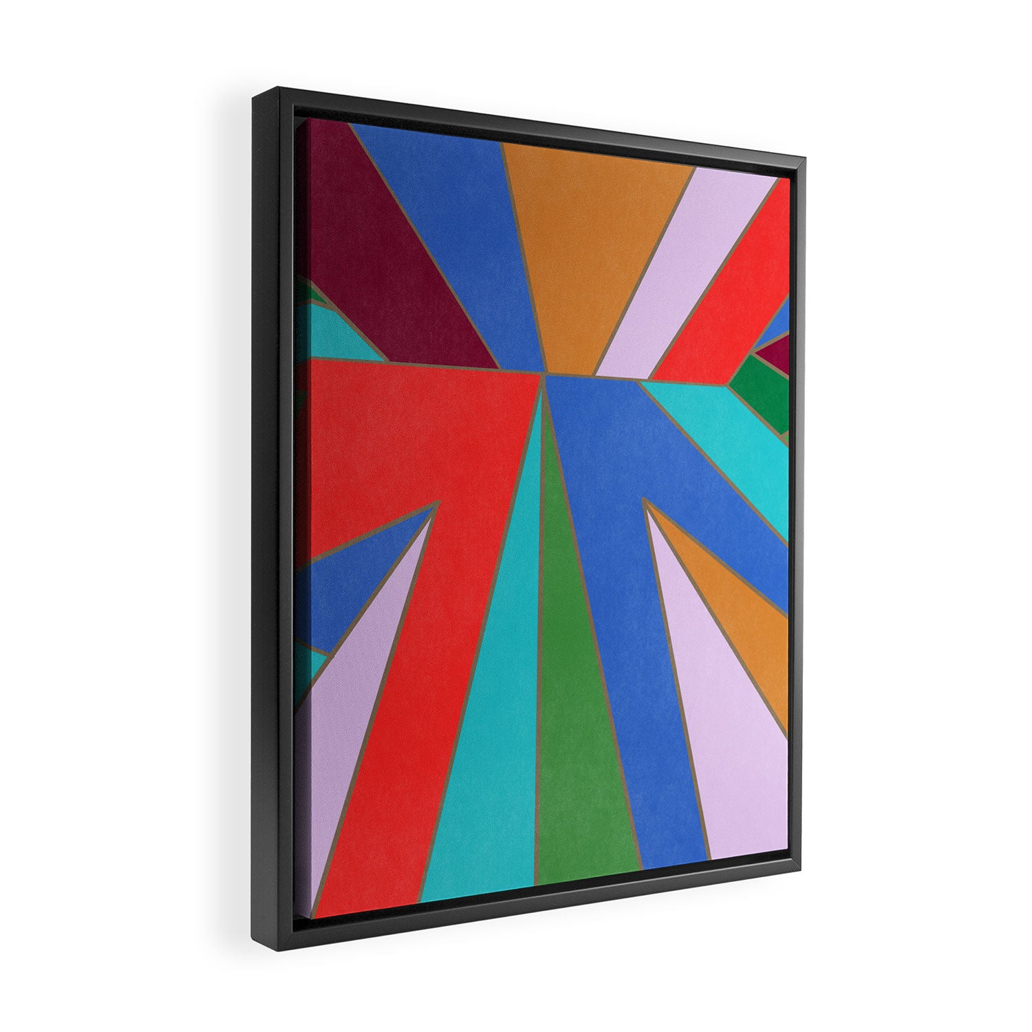 Abstract Geometric Framed Canvas Print Gallery Image 2