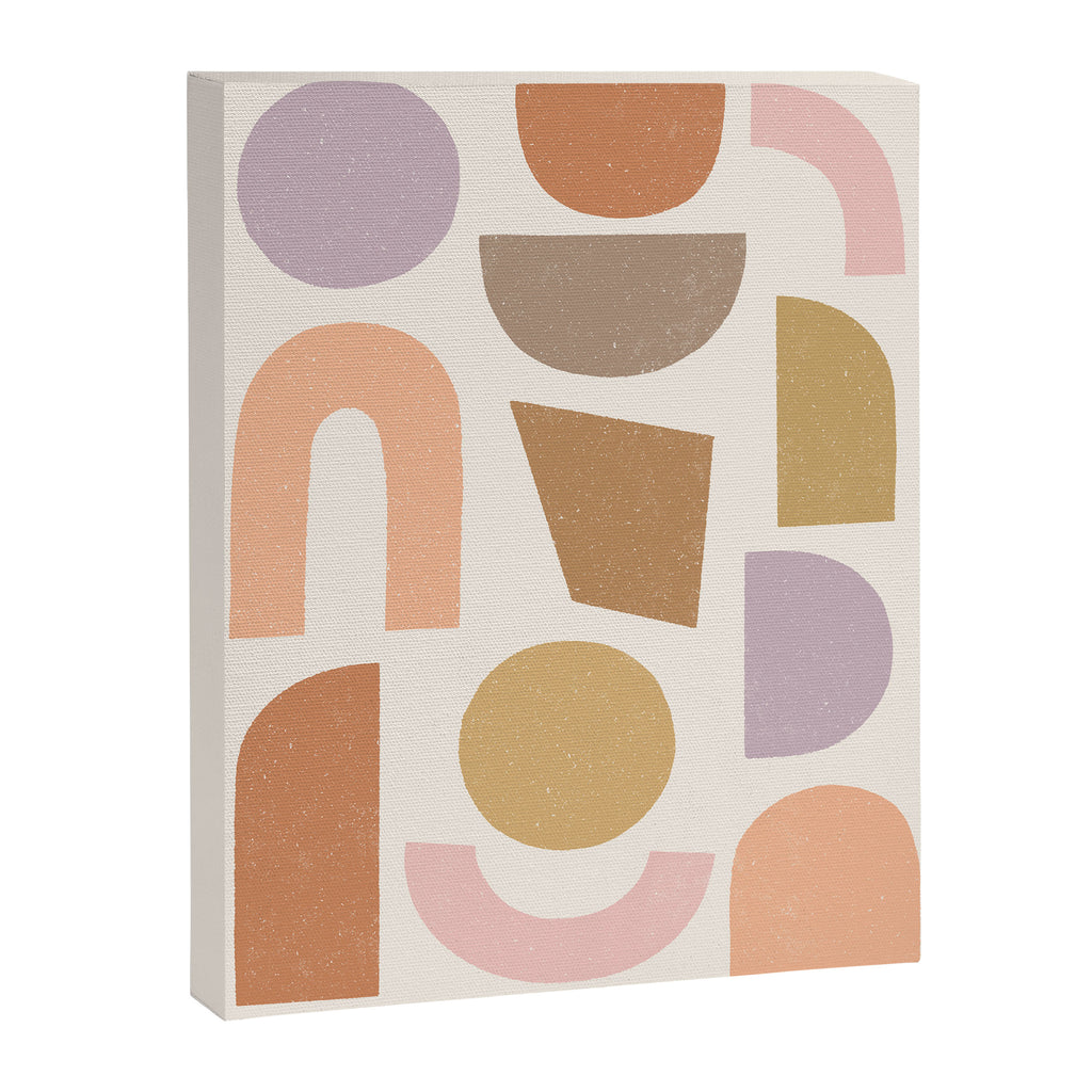Bauhaus Geo Shapes - Fall Colors Canvas Print Gallery Image 8