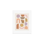 Bauhaus Geo Shapes - Fall Colors Art Print Gallery Image 1
