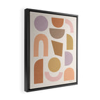 Bauhaus Geo Shapes - Fall Colors Framed Canvas Print Gallery Image 2