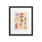 Bauhaus Geo Shapes - Fall Colors Framed Art Print Gallery Image 6