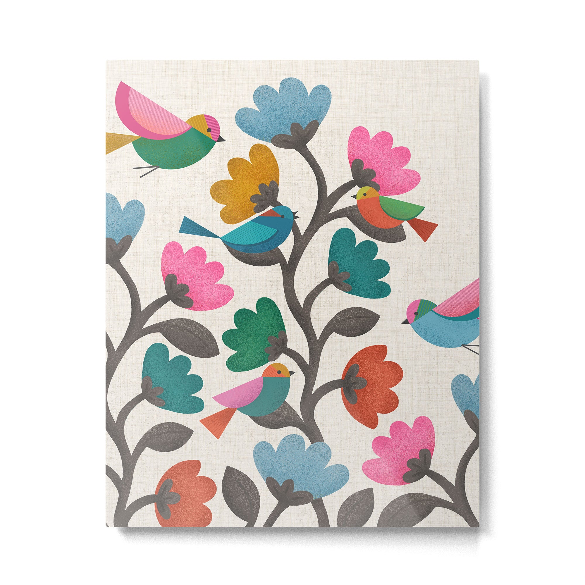 Birds & Blossoms Metal Print Gallery Image 6