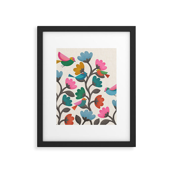 Birds & Blossoms Framed Art Print Gallery Image 1