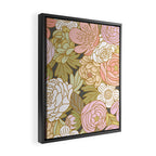 Boho Blooms | Pastel Fall Colors Framed Canvas Print Gallery Image 2