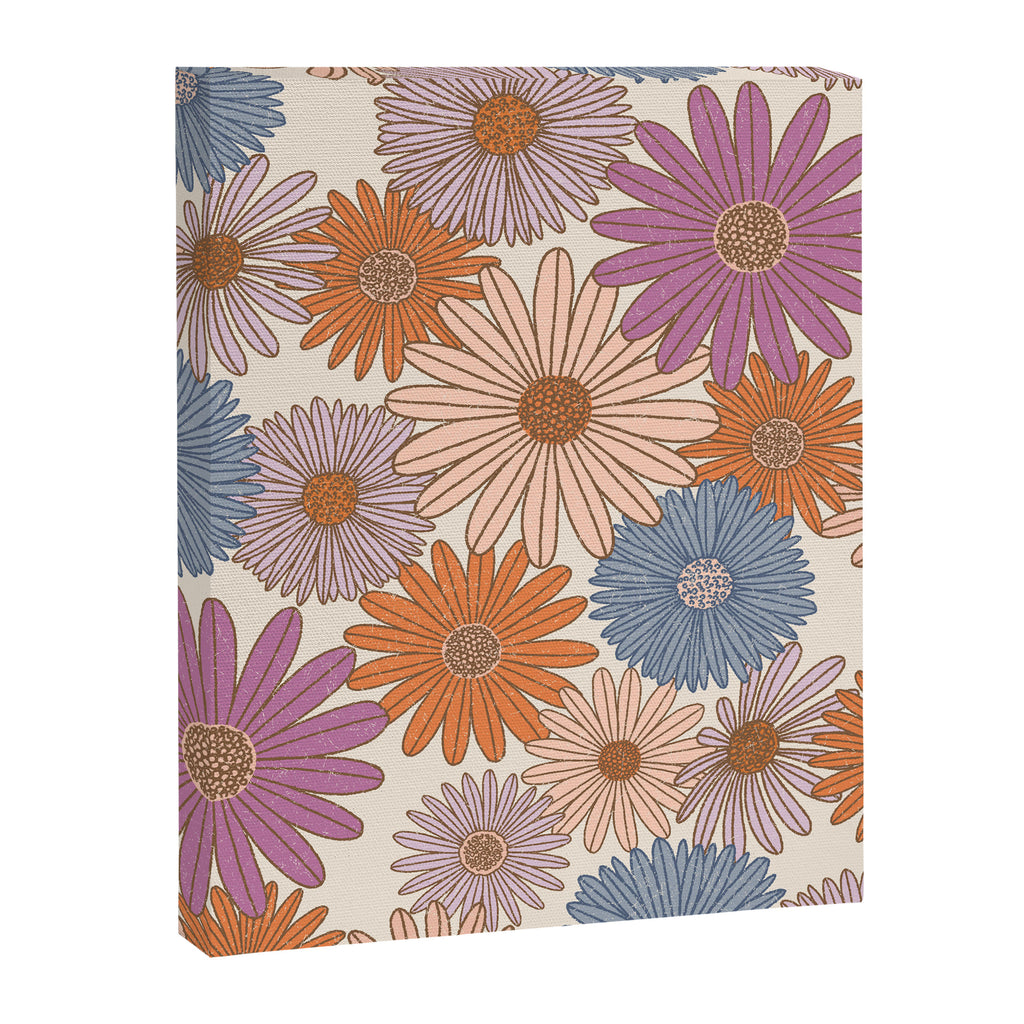 Boho Harvest Blooms - Cream Canvas Print Gallery Image 8
