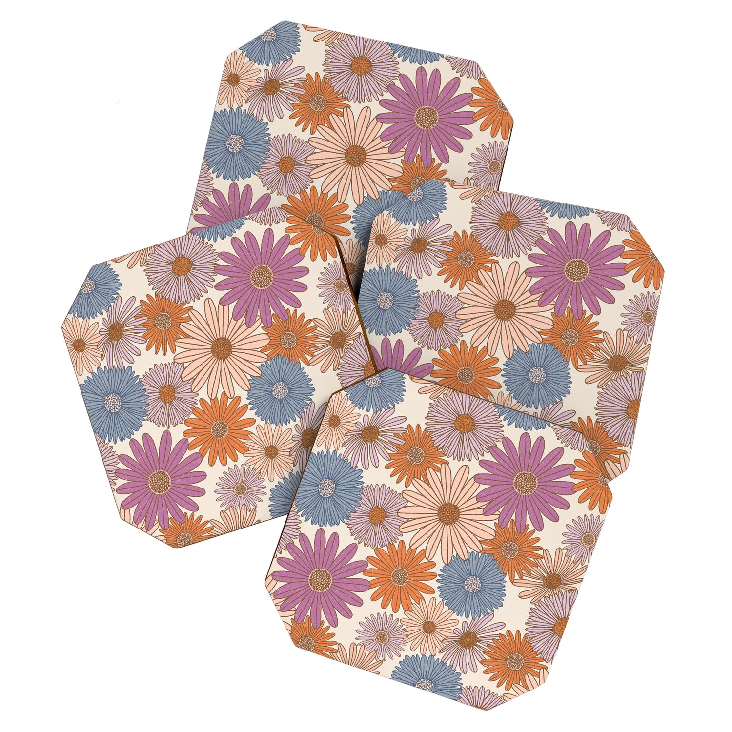Boho Harvest Blooms - Cream Coaster Gallery Image 1