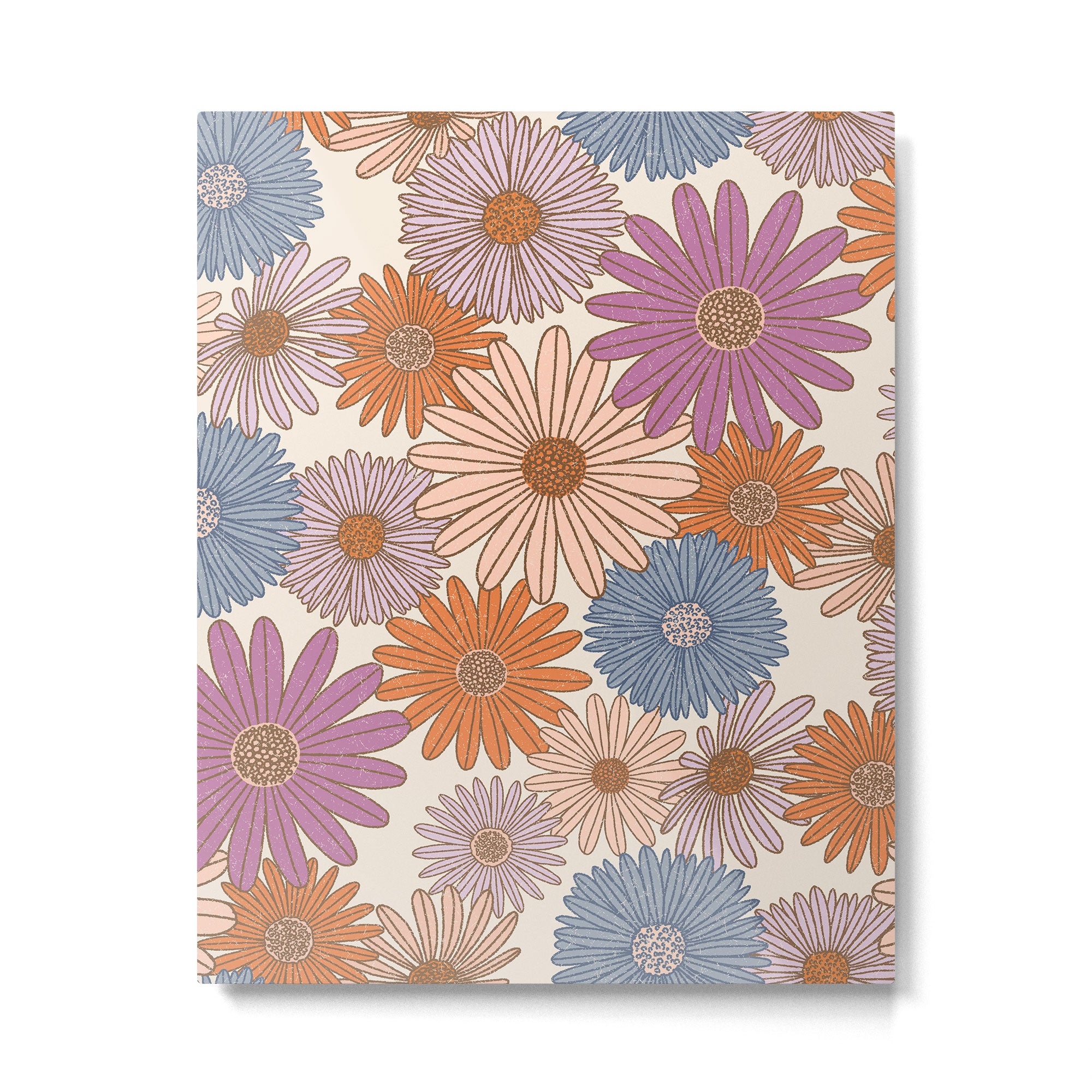 Boho Harvest Blooms - Cream Metal Print Gallery Image 6