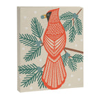 Cardinal Bird and Pine Branches Canvas Print Gallery Image 8