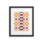 Checkerboard - Warm Colors Framed Art Print Gallery Image 6