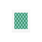 Christmas Diamond Plaid Green Pattern Art Print Gallery Image 1