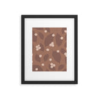 Coffee Leaves and Berries - Mocha Mousse Framed Art Print Gallery Image 6