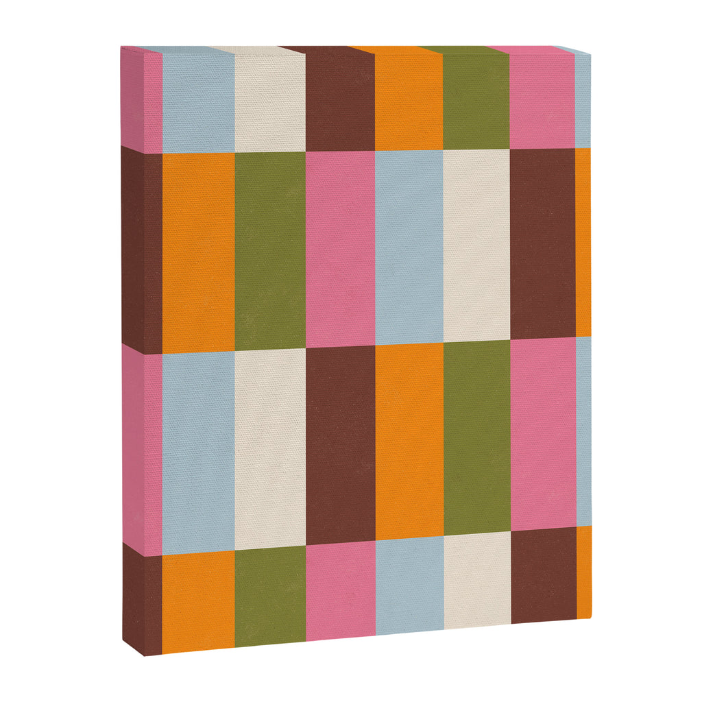 Color Block Stripes Canvas Print Gallery Image 8