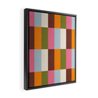 Color Block Stripes Framed Canvas Print Gallery Image 2