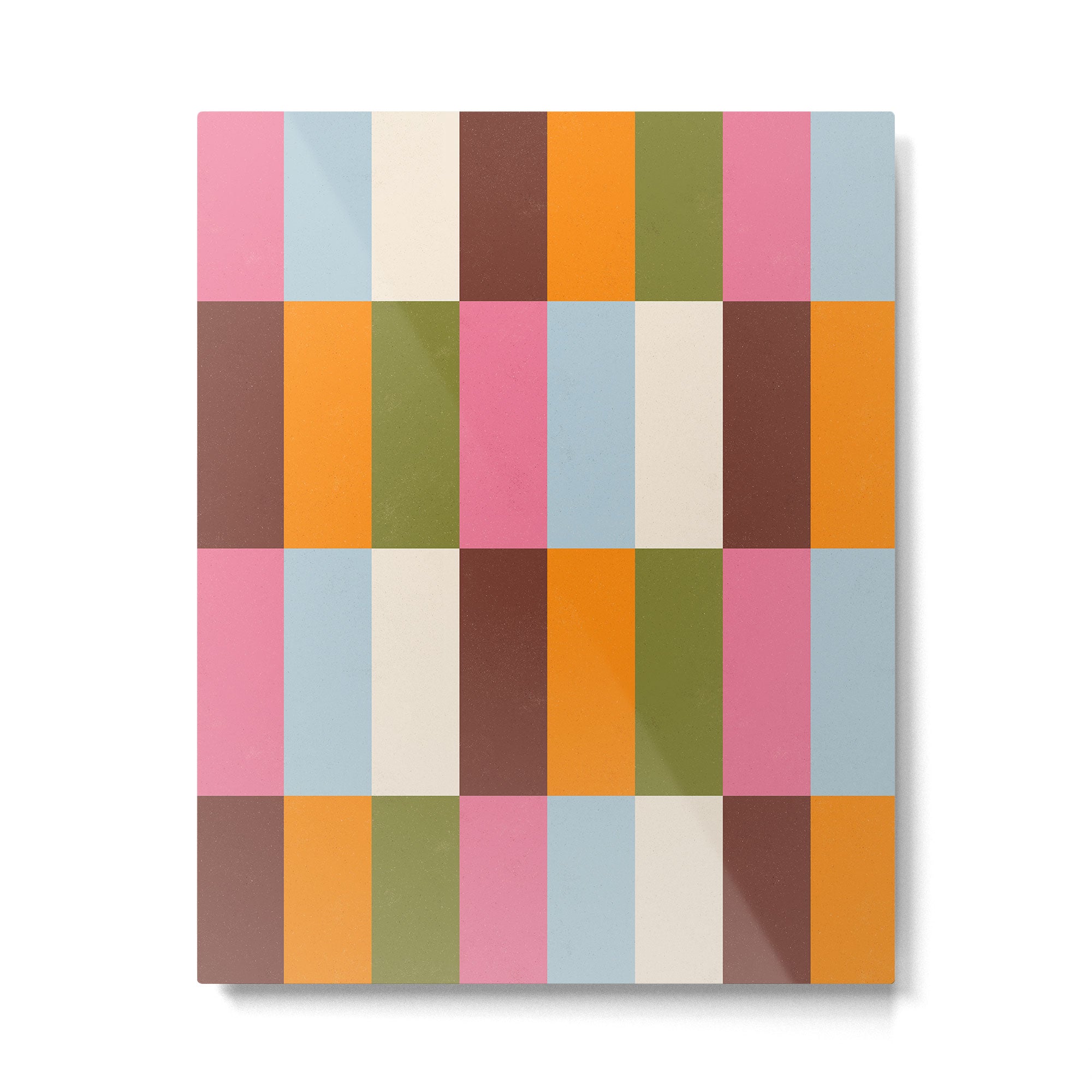 Color Block Stripes Metal Print Gallery Image 6