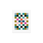 Colorful Checkerboard Art Print Gallery Image 1