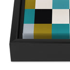 Colorful Checkerboard Framed Canvas Print Gallery Image 3