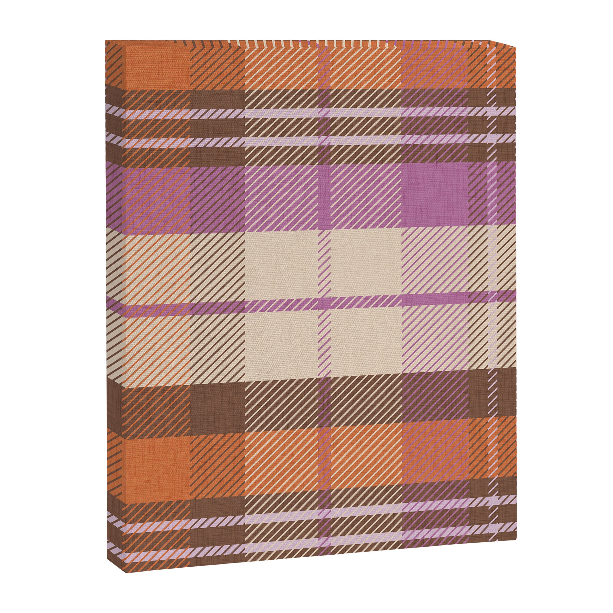 Cozy Twill Plaid - Fall Colors Canvas Print Gallery Image 8